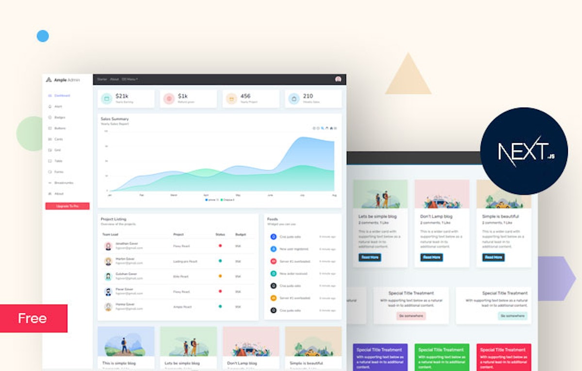 Ample Admin Free NextJs Template