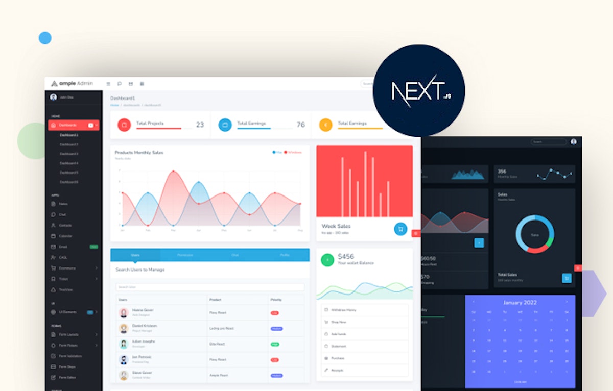 Ample NextJs Admin Dashboard