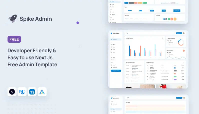 Spike Next Js Free Admin Template spike-nextjs-free